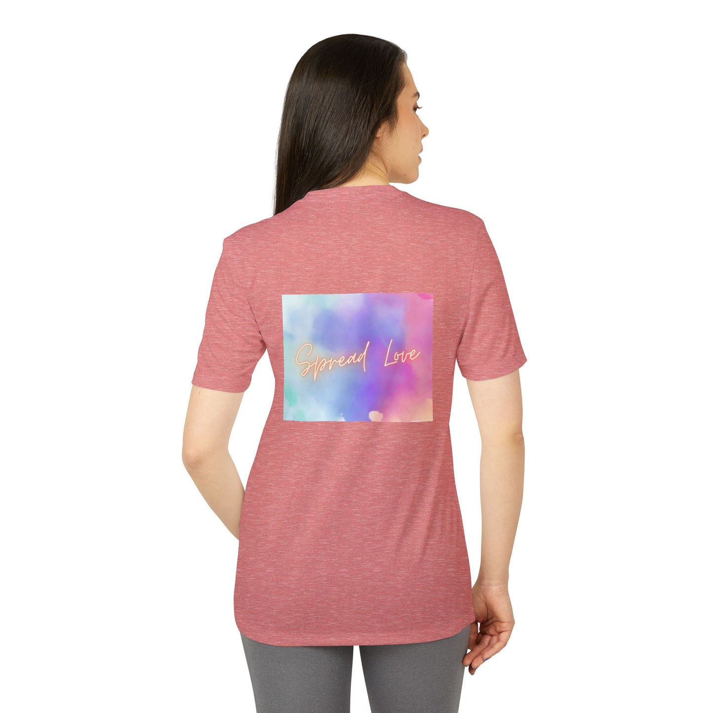 Adidas Motivational Sport T-shirt - Spread Love Design