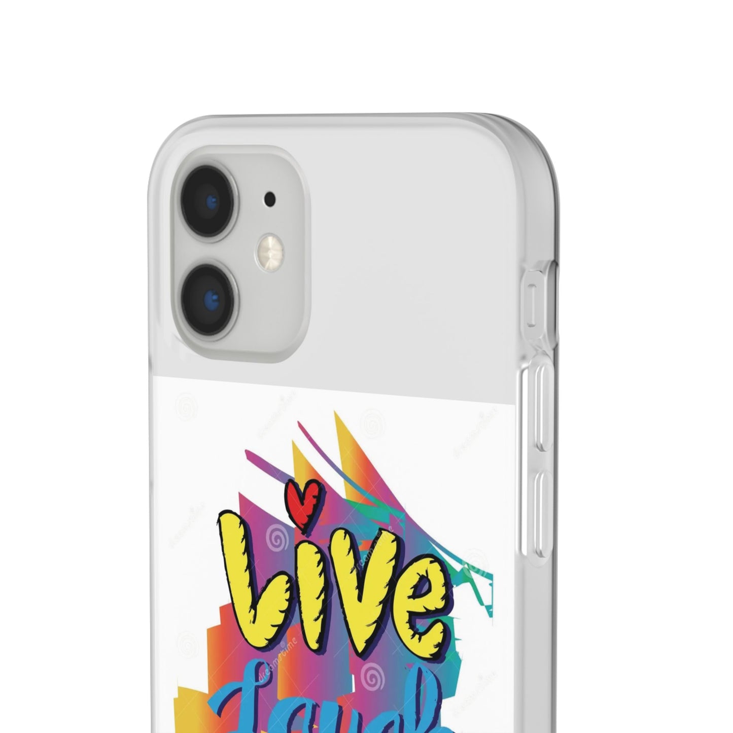 Flexi Phone Case - Live Laugh Love Design