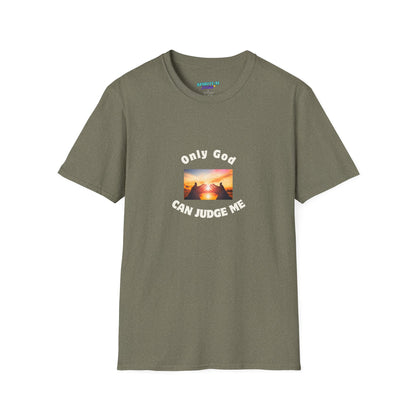 Only God Can Judge Me unisex softstyle cotton T-Shirt