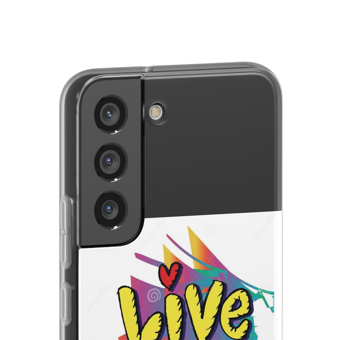 Flexi Phone Case - Live Laugh Love Design