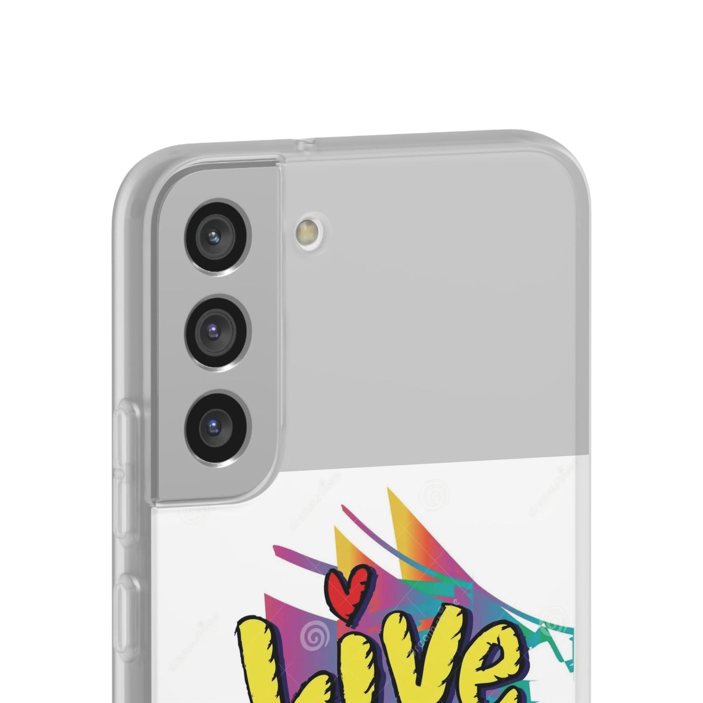 Flexi Phone Case - Live Laugh Love Design