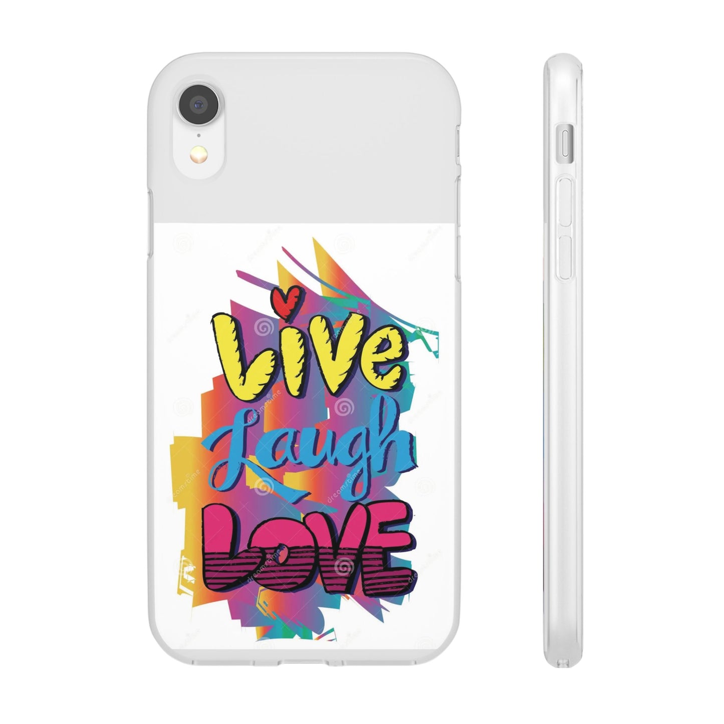 Flexi Phone Case - Live Laugh Love Design