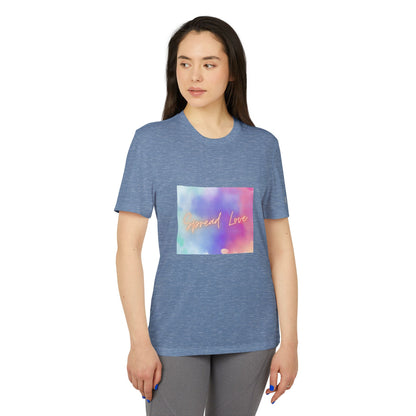 Adidas Motivational Sport T-shirt - Spread Love Design