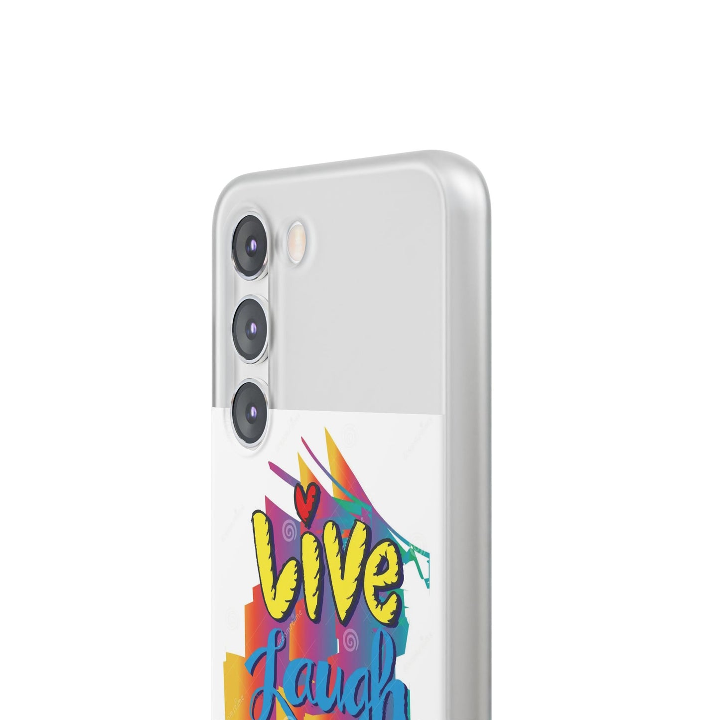 Flexi Phone Case - Live Laugh Love Design