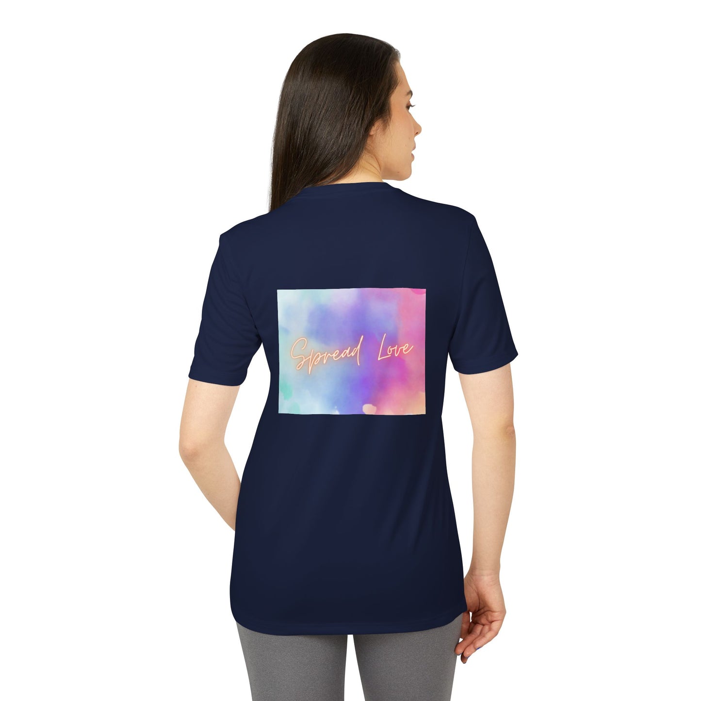 Adidas Motivational Sport T-shirt - Spread Love Design