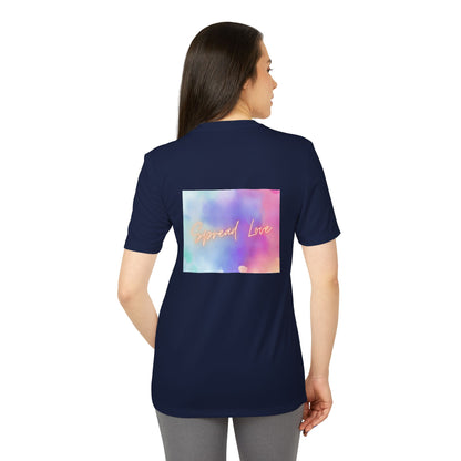 Adidas Motivational Sport T-shirt - Spread Love Design