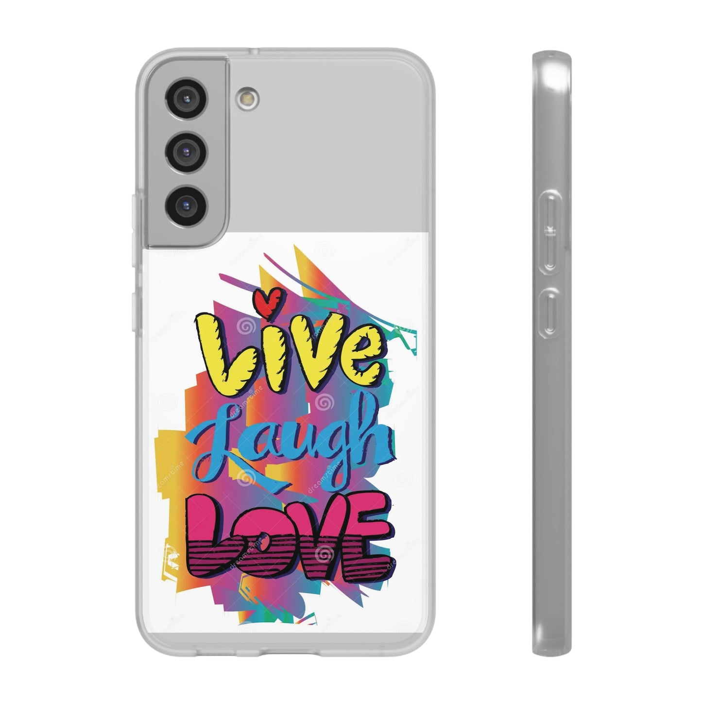 Flexi Phone Case - Live Laugh Love Design