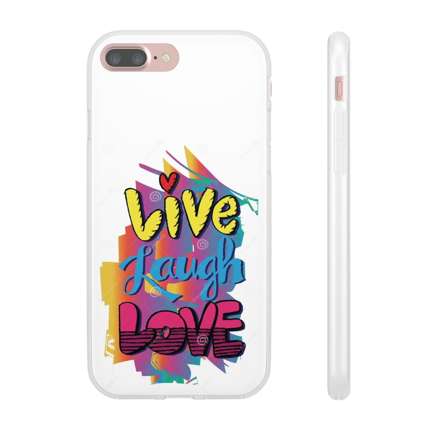 Flexi Phone Case - Live Laugh Love Design