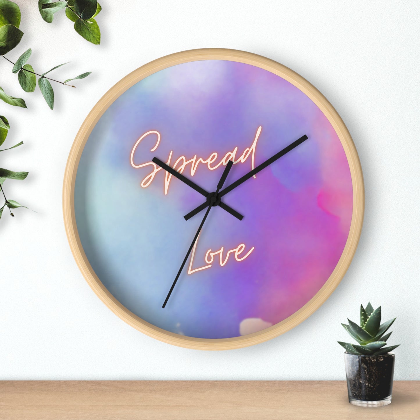 Spread Love Wall Clock
