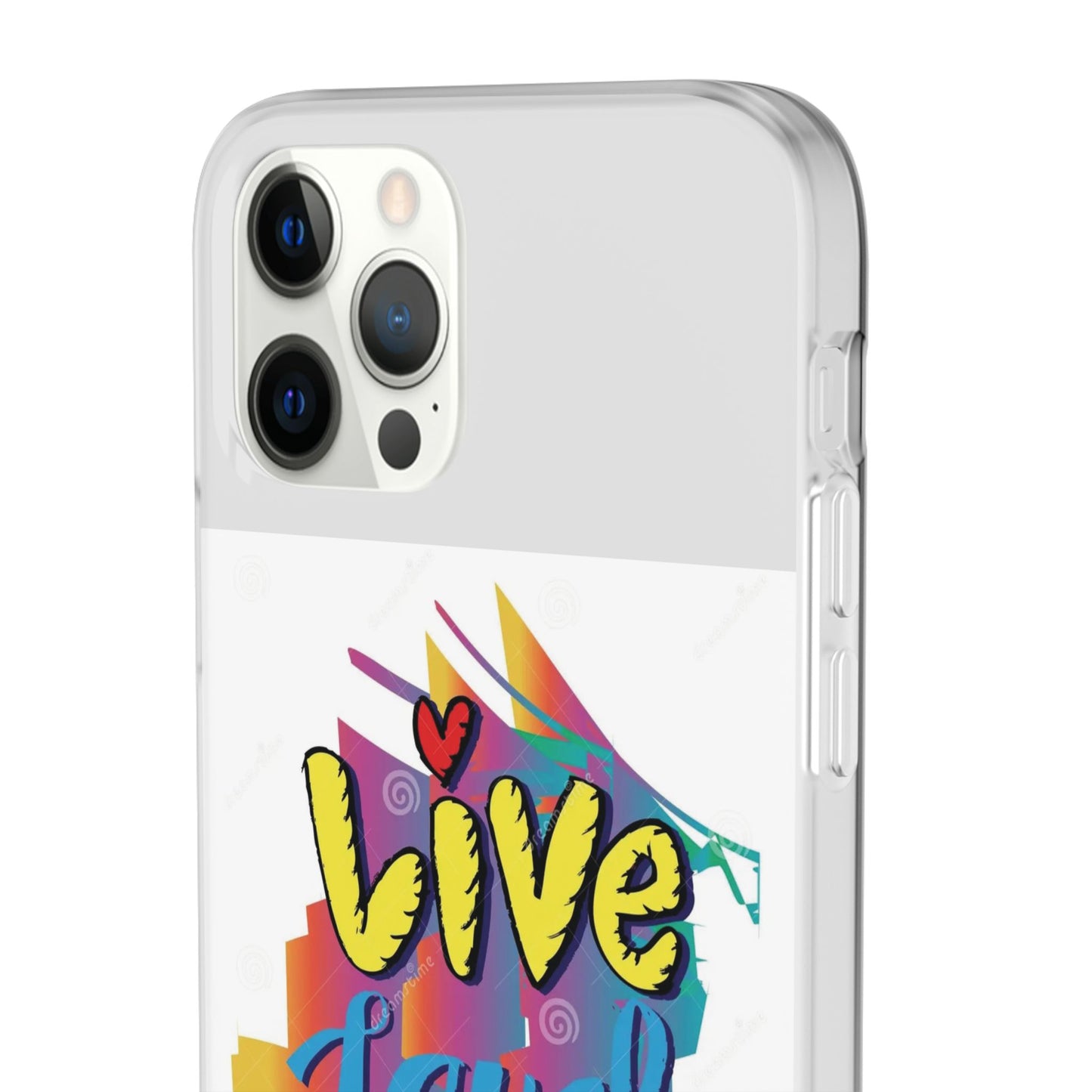 Flexi Phone Case - Live Laugh Love Design