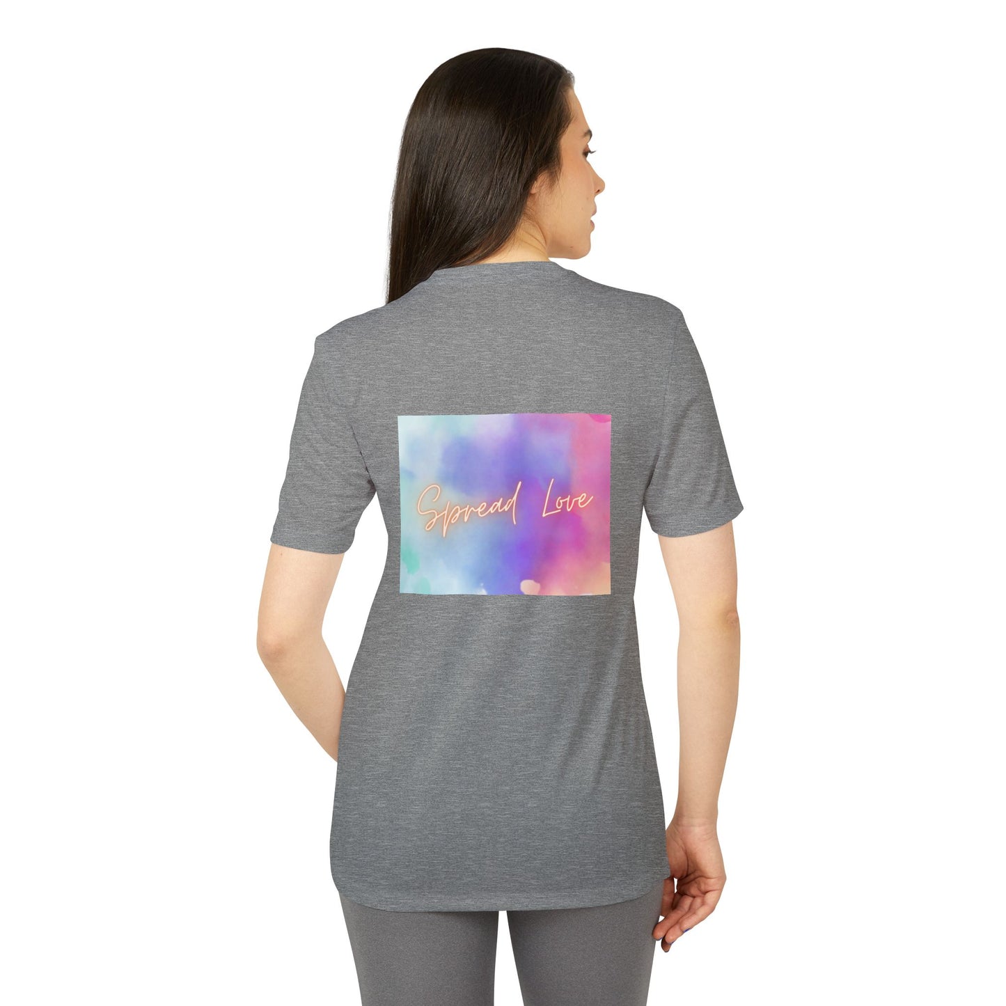 Adidas Motivational Sport T-shirt - Spread Love Design