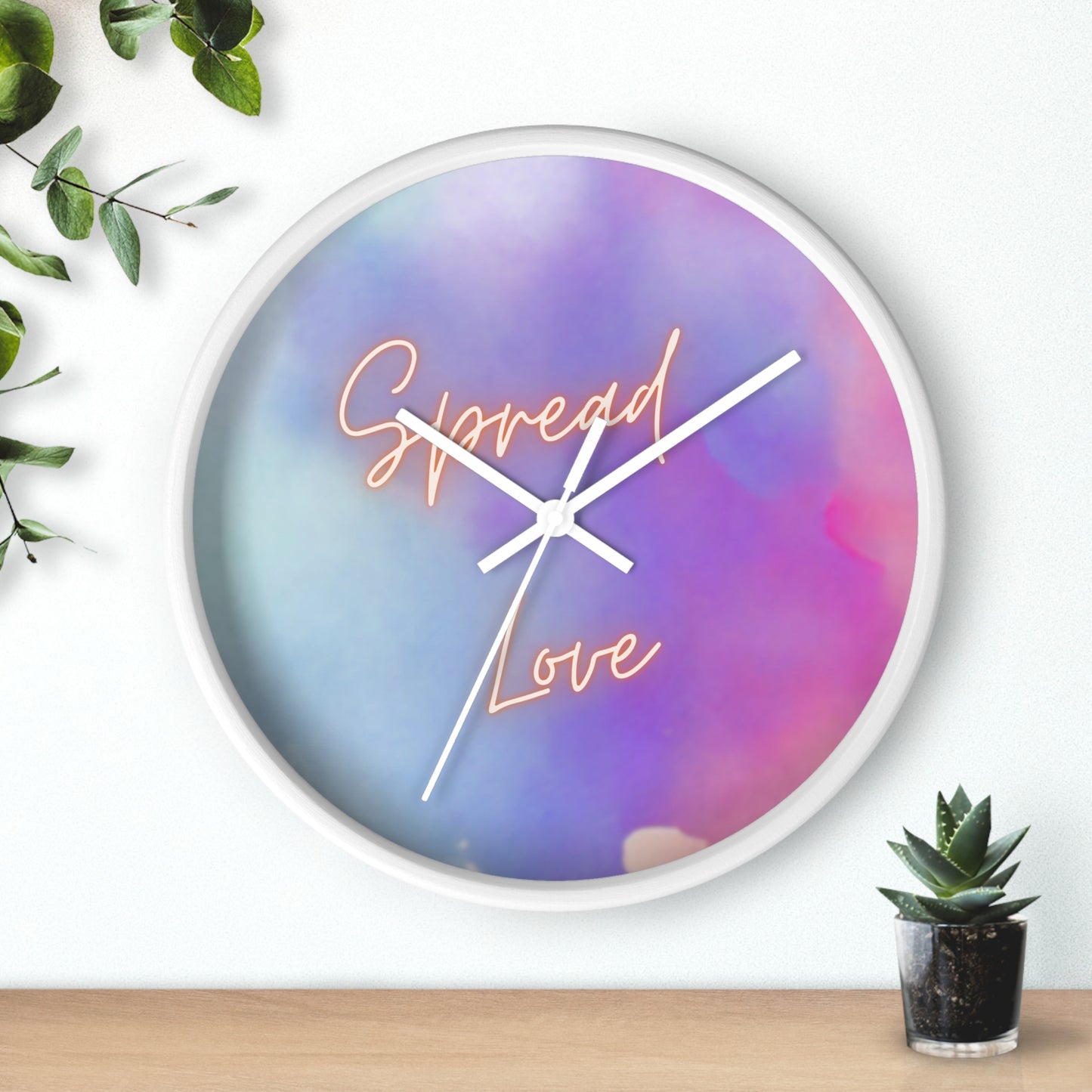 Spread Love Wall Clock