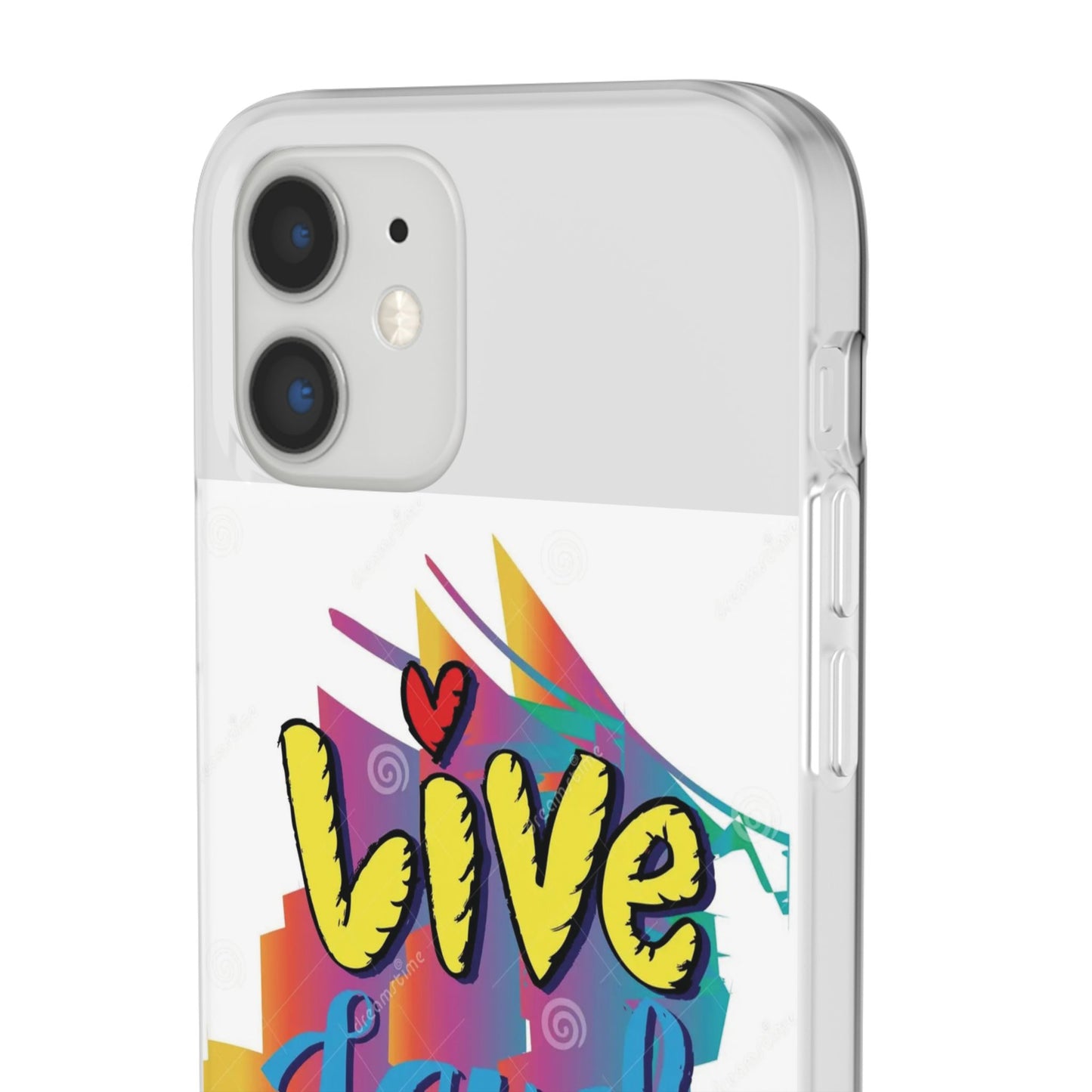Flexi Phone Case - Live Laugh Love Design