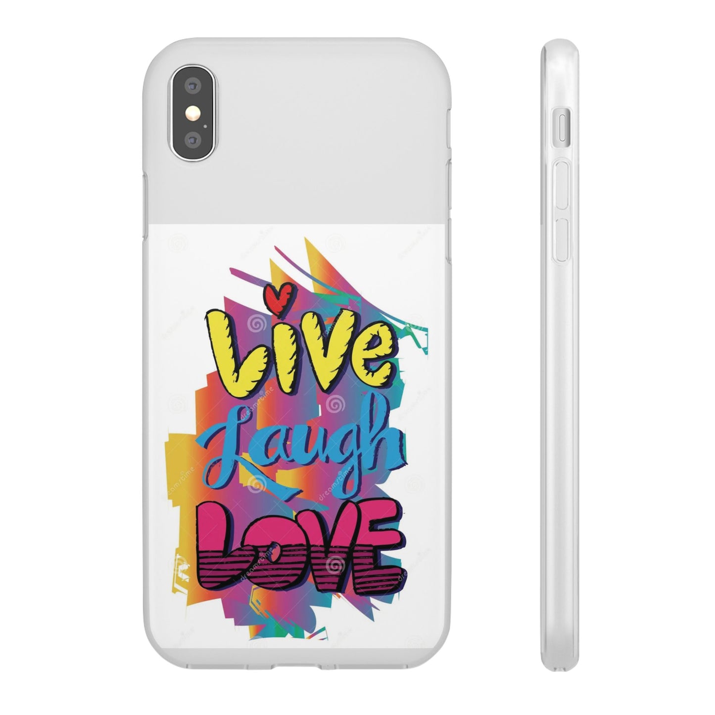 Flexi Phone Case - Live Laugh Love Design
