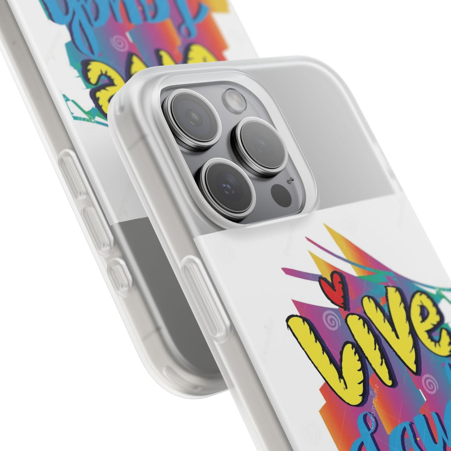 Flexi Phone Case - Live Laugh Love Design