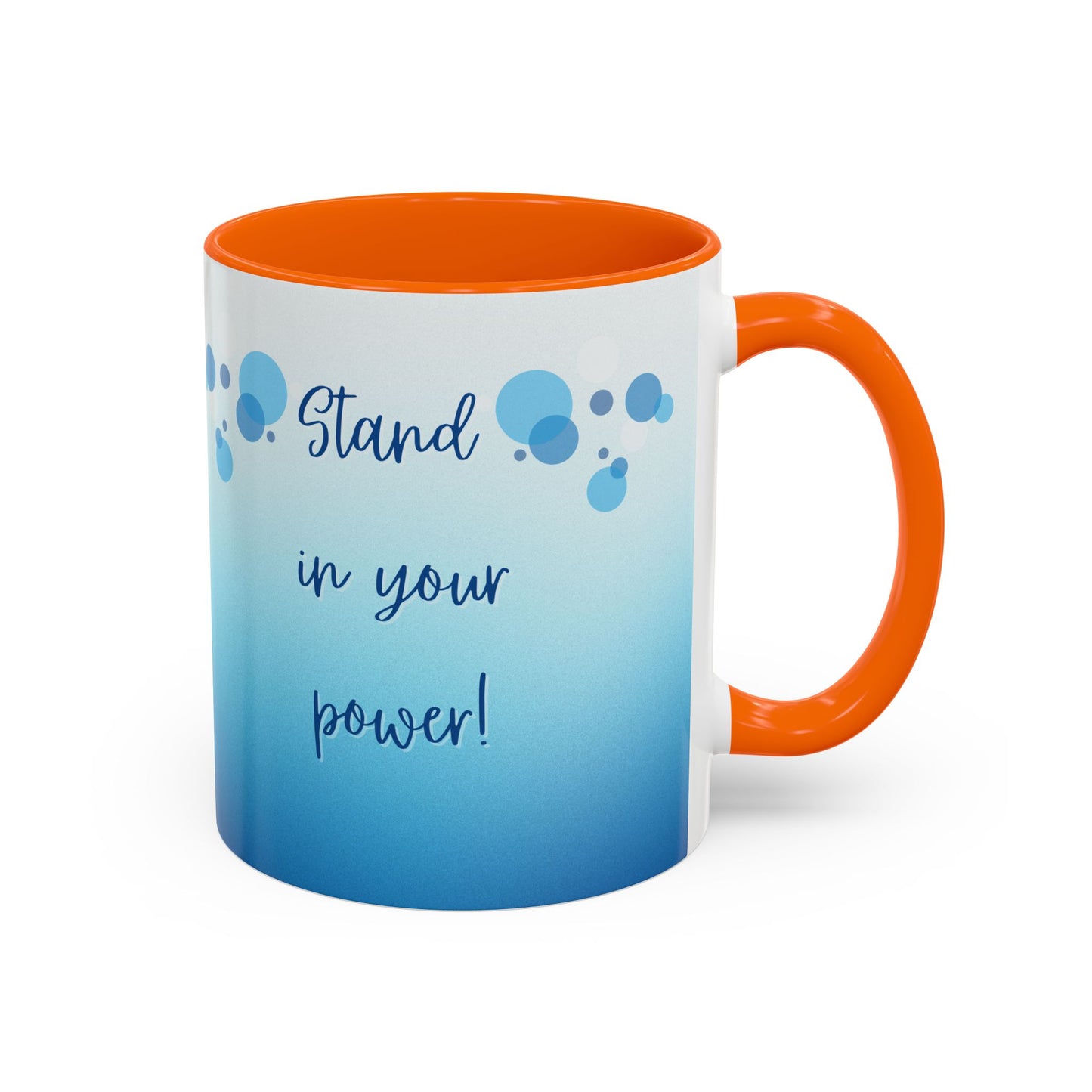 Coffee Mug - Two tone Stand in Your Power Design, 11/15oz