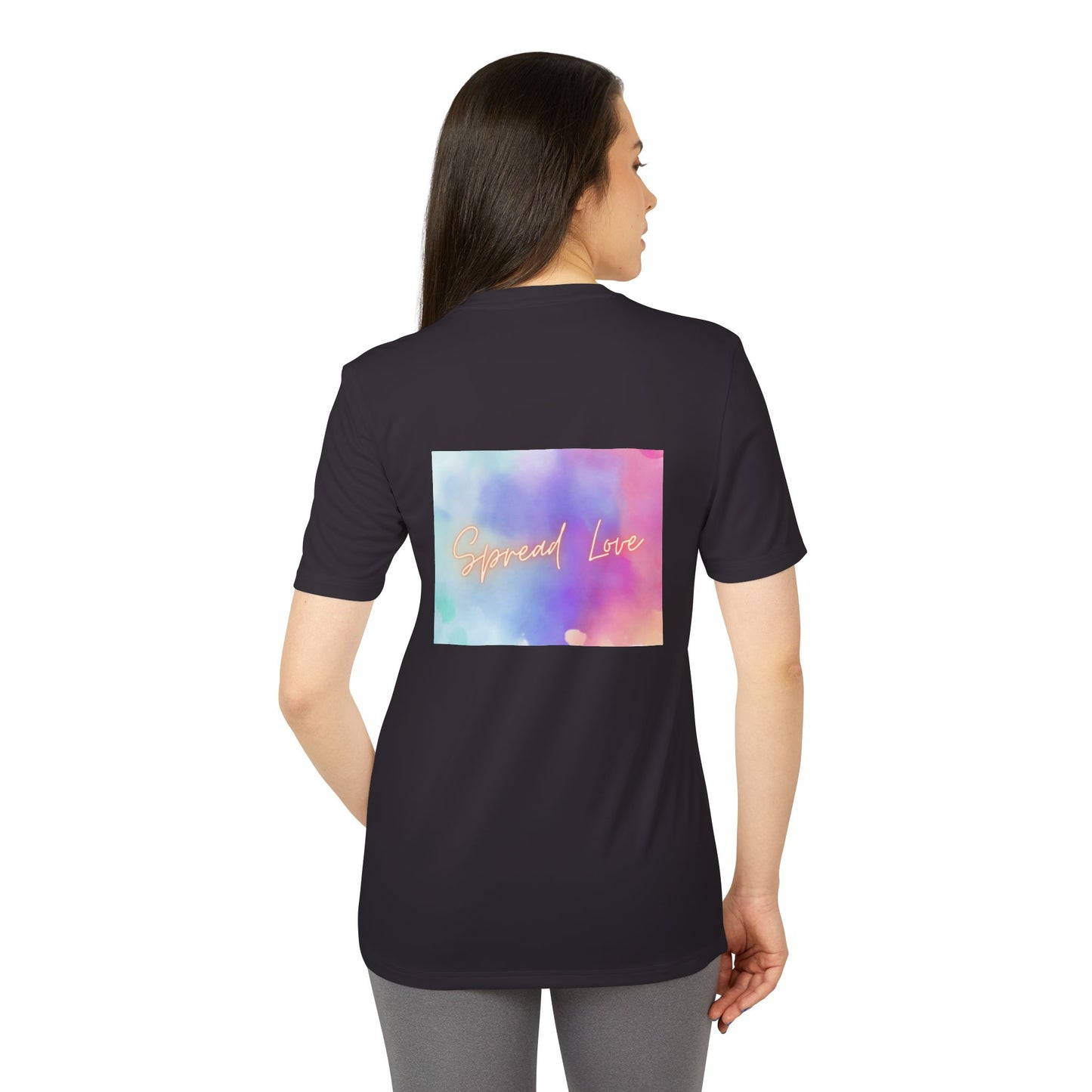 Adidas Motivational Sport T-shirt - Spread Love Design