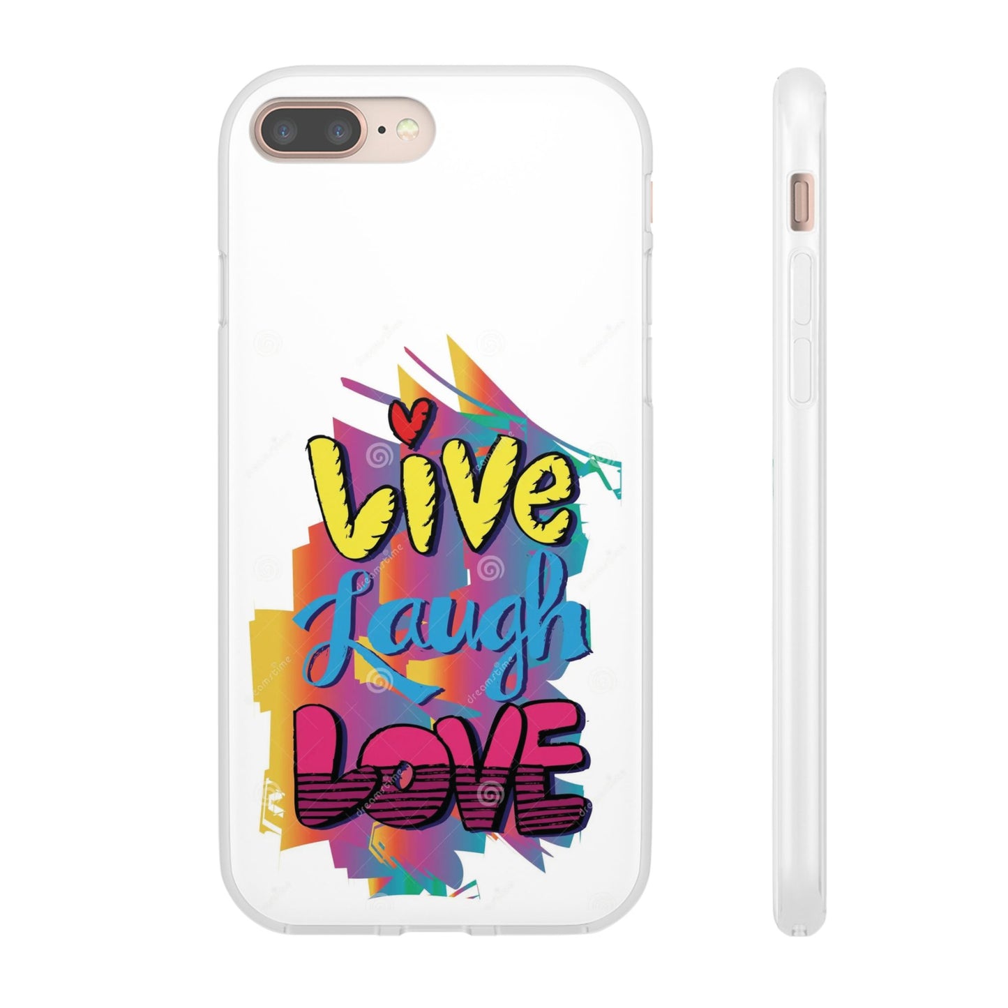 Flexi Phone Case - Live Laugh Love Design
