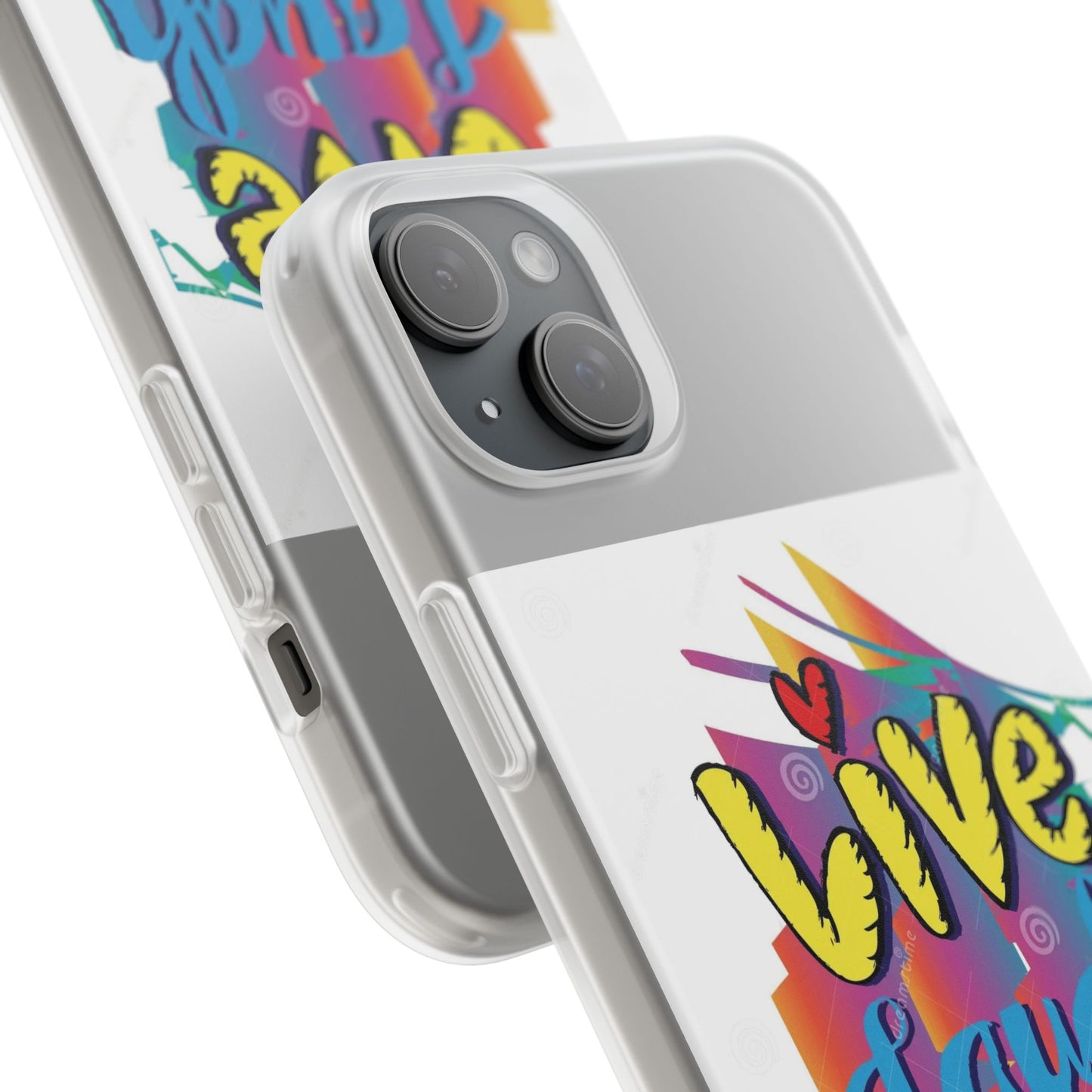 Flexi Phone Case - Live Laugh Love Design
