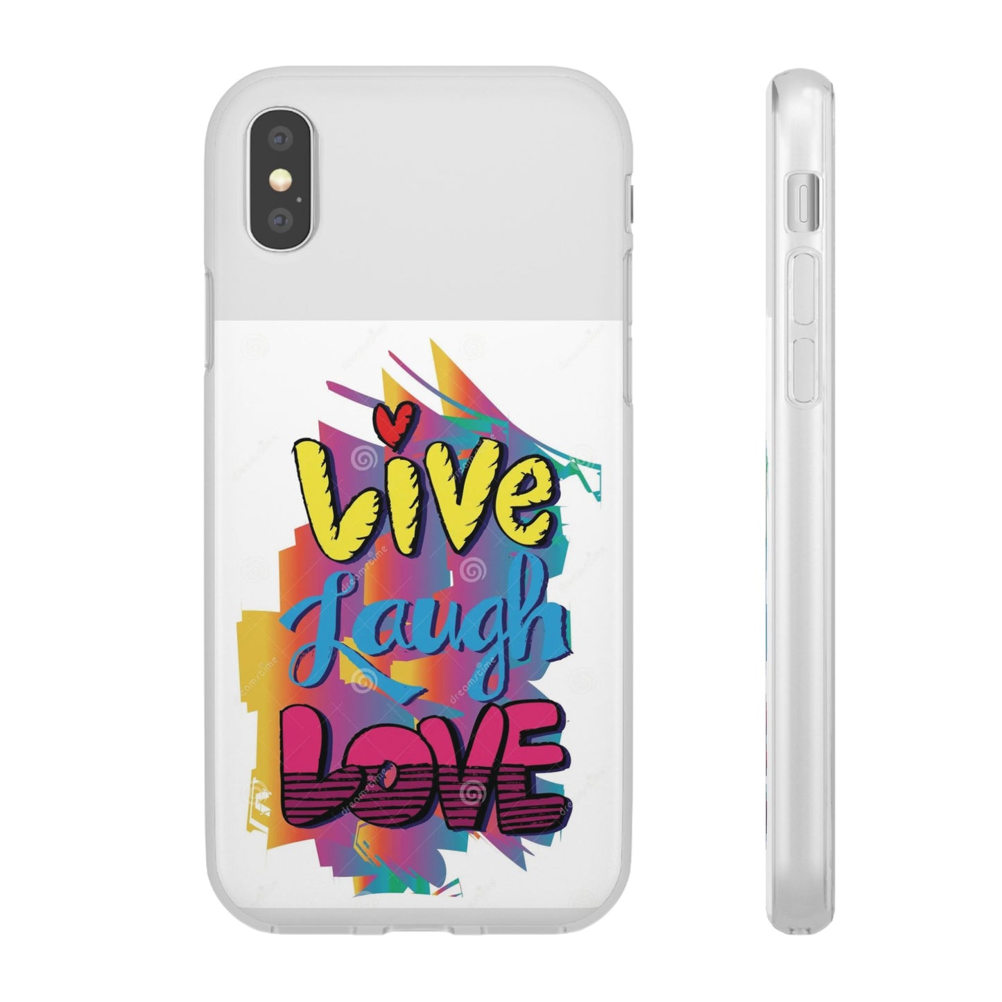 Flexi Phone Case - Live Laugh Love Design