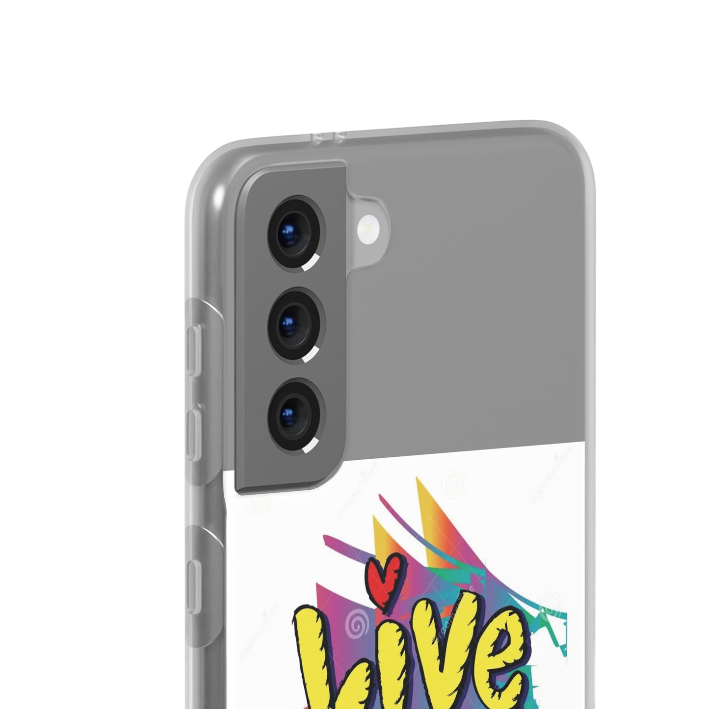 Flexi Phone Case - Live Laugh Love Design