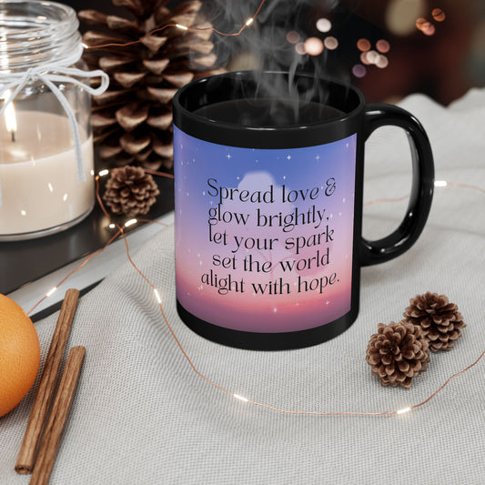Inspirational Mug - Glow Brightly Design