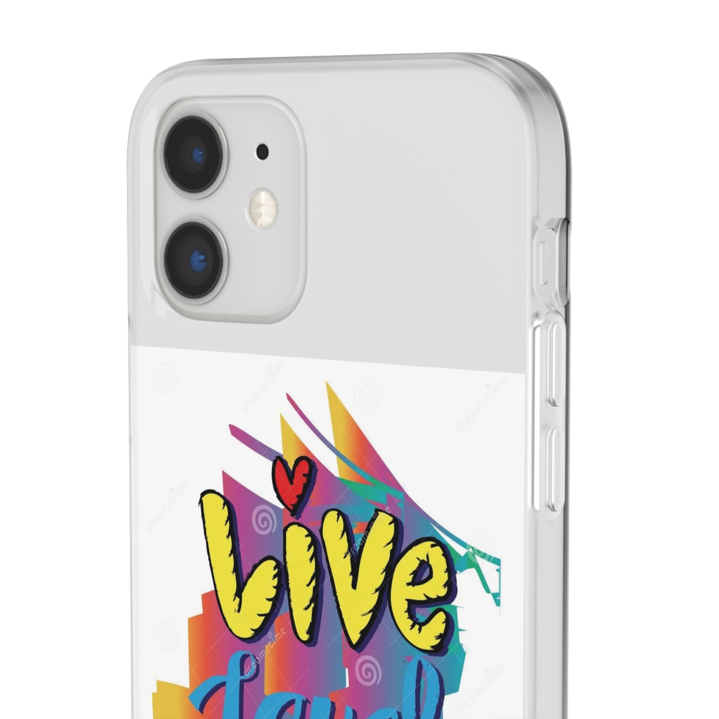Flexi Phone Case - Live Laugh Love Design