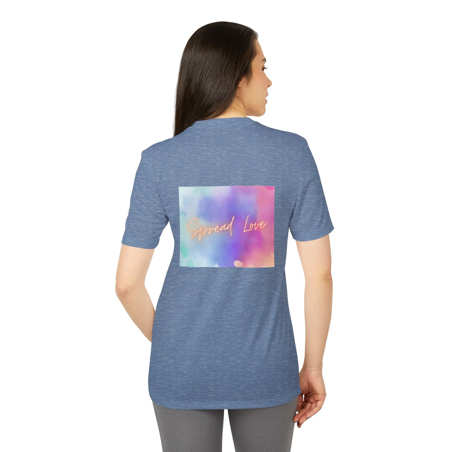 Adidas Motivational Sport T-shirt - Spread Love Design