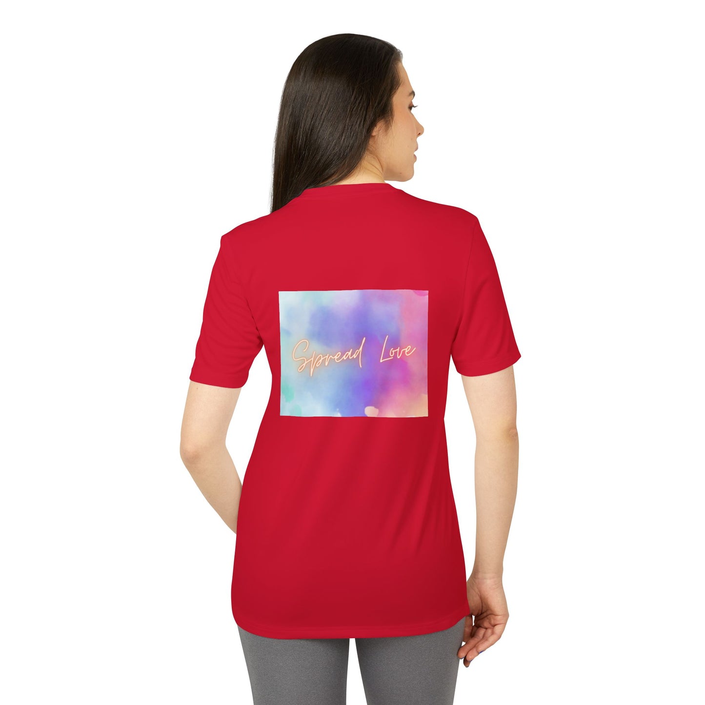 Adidas Motivational Sport T-shirt - Spread Love Design