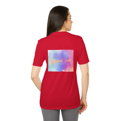 Adidas Motivational Sport T-shirt - Spread Love Design