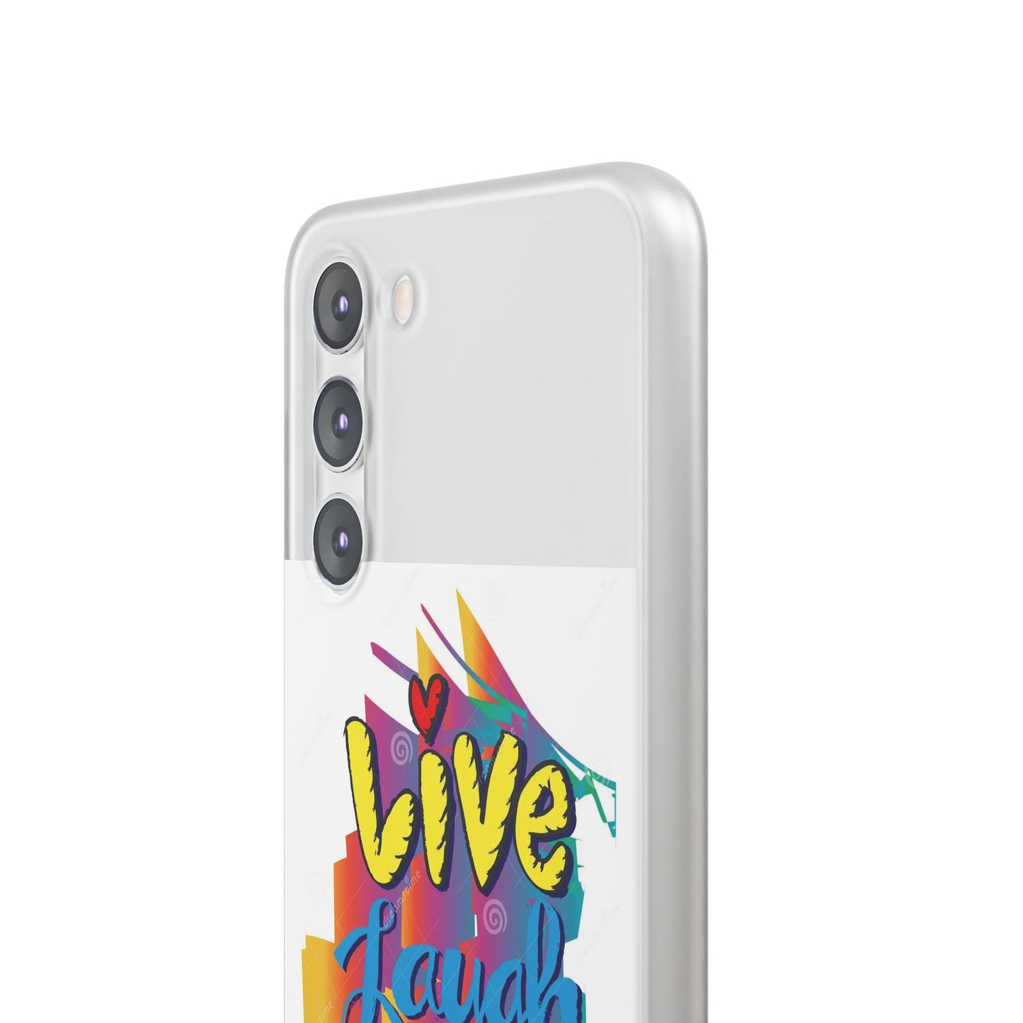 Flexi Phone Case - Live Laugh Love Design