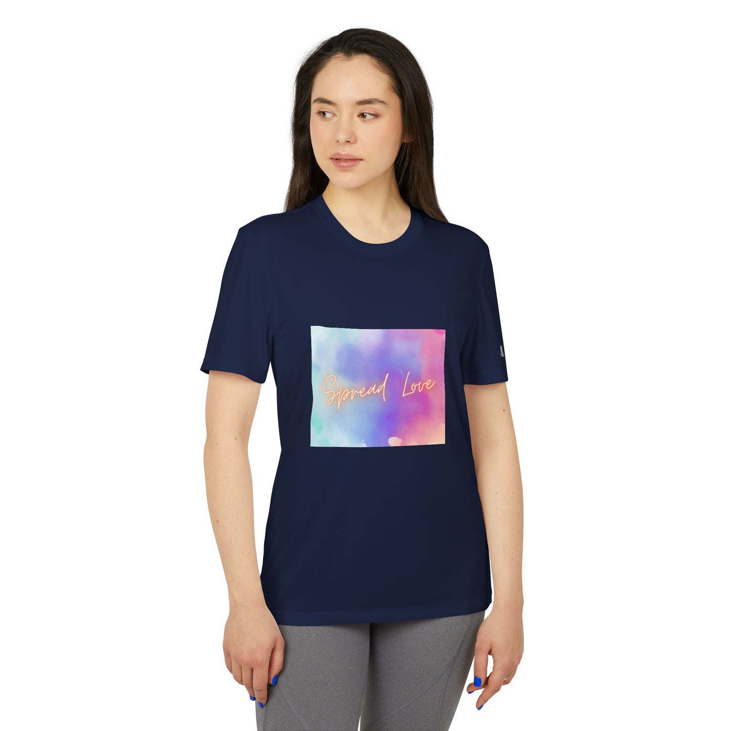Adidas Motivational Sport T-shirt - Spread Love Design