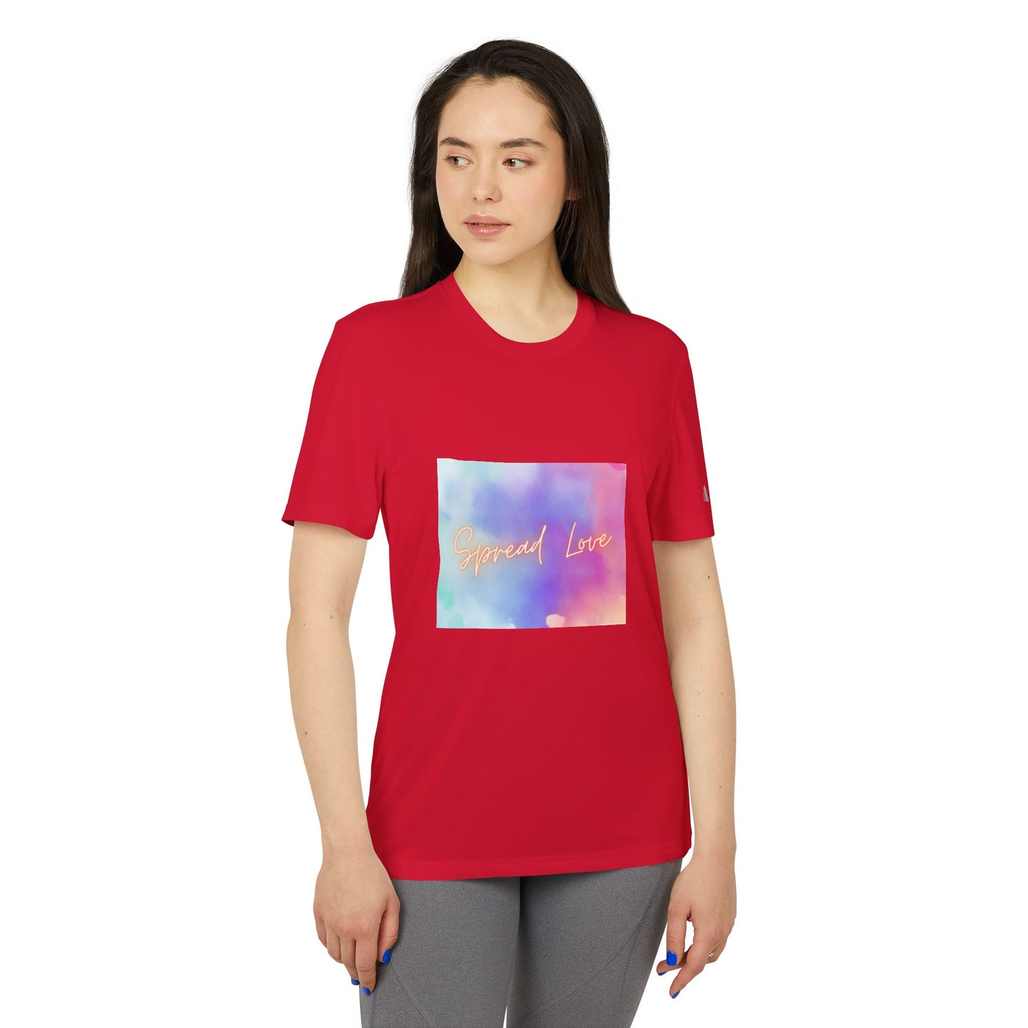 Adidas Motivational Sport T-shirt - Spread Love Design