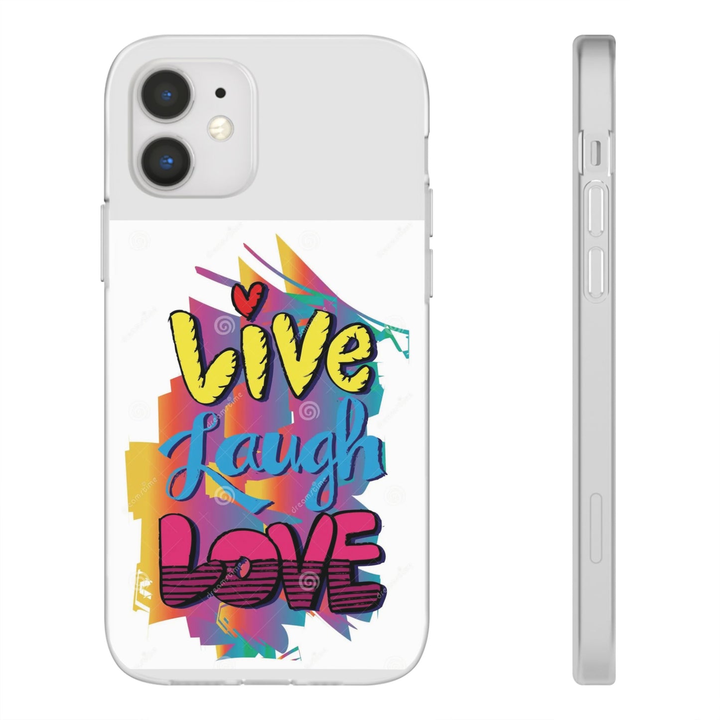 Flexi Phone Case - Live Laugh Love Design