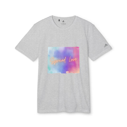 Adidas Motivational Sport T-shirt - Spread Love Design