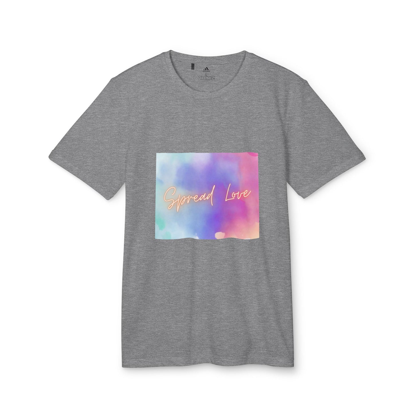 Adidas Motivational Sport T-shirt - Spread Love Design