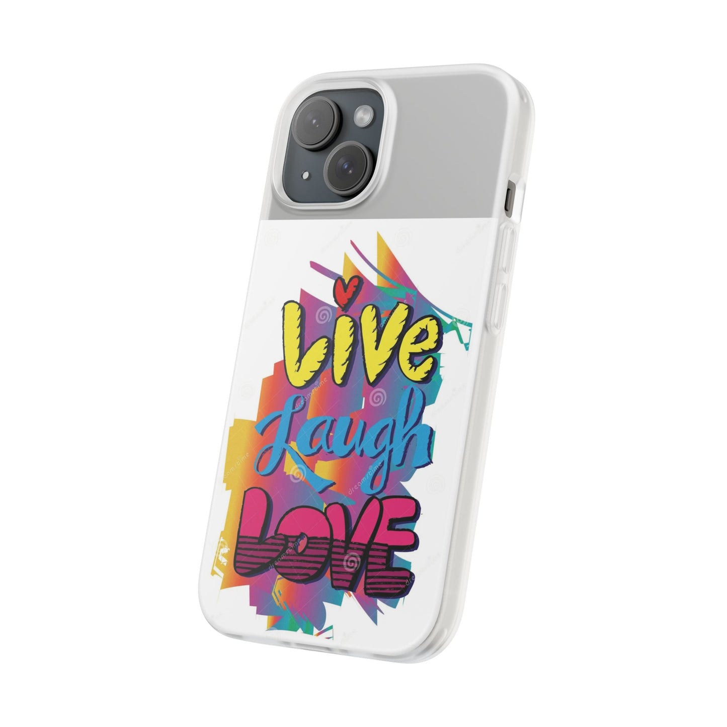 Flexi Phone Case - Live Laugh Love Design