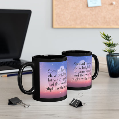 Inspirational Mug - Glow Brightly Design