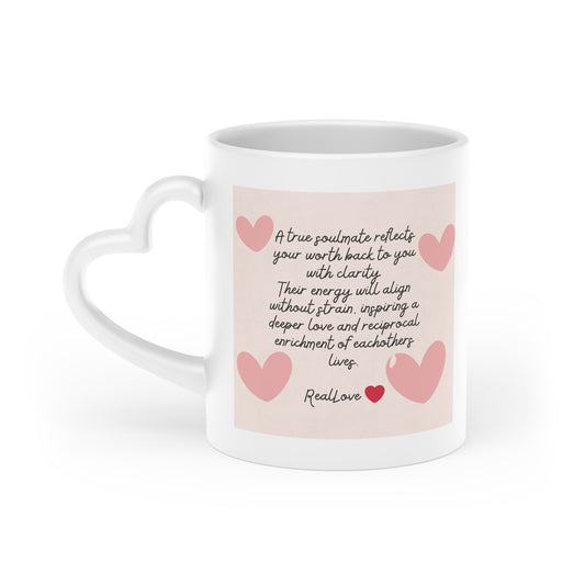 Heart-Shaped Mug - True Soulmate Design
