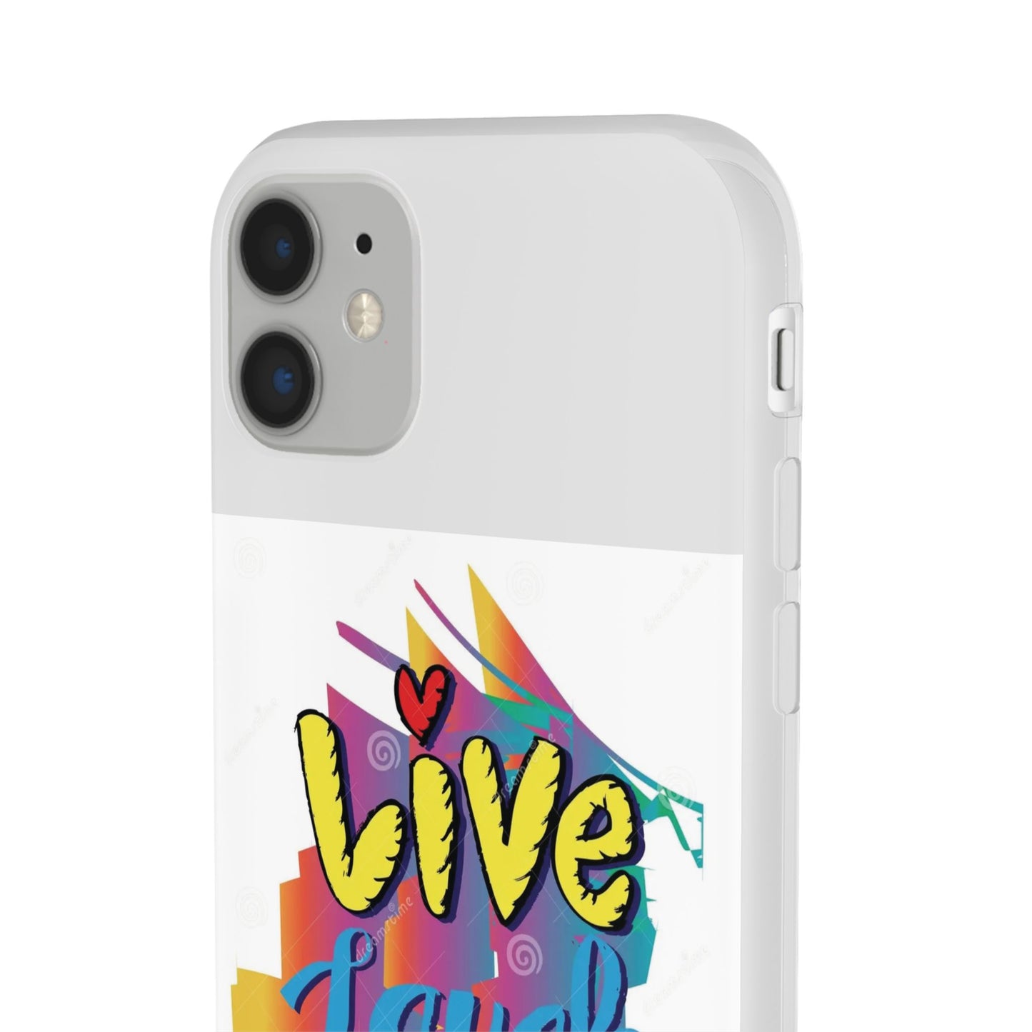 Flexi Phone Case - Live Laugh Love Design